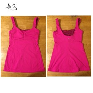 Pink lululemon top size 4